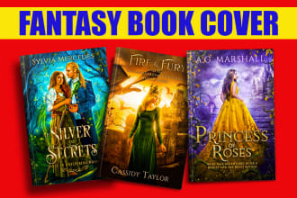 do fantasy book cover, kindle covers and ebook cover in just 3hrs