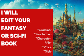 edit your fantasy or science fiction book
