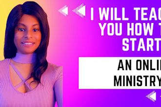 teach you how to start your online ministry