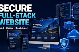build and deploy a secure custom business website