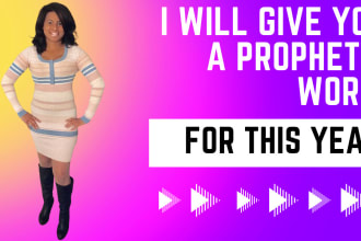 give you a prophetic word for this year