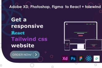 convert figma to react or nextjs with tailwind CSS