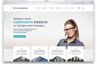 design or redesign your company website or business website