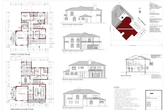 can do auto cad 2d flood plan elevations and any architectural drawings