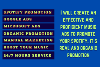 create high quality music ads to promote your spotify music