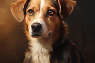 create a pet portrait for you