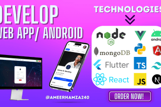 be your full stack web developer and programmer on different technologies