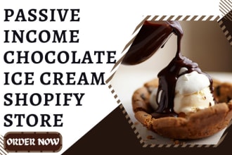 build ice cream shopify store flower chocolate store food candy cookies website
