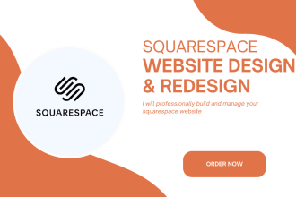 design or redesign your personal portfolio or business squarespace website