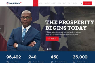 election website political campaign lawyer website  notary political website
