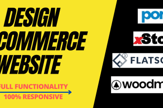 design or customize mordern, responsive woocommerce website