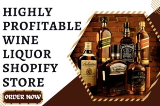 design wine shopify beer liquor store beverage whiskey store alchohol website