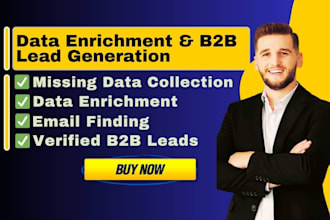 do data enrichment, b2b lead generation and email list