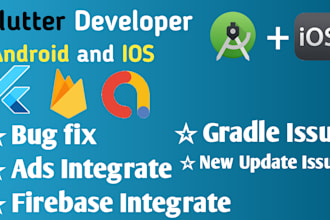 flutter bug fix and gradle issue solve expert android ios