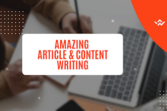 write original non plagiarized articles on any topic