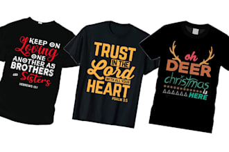 design awesome typography and christian typography tshirt