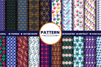 design seamless patterns for textile