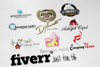 make a professional and unique logo, all types