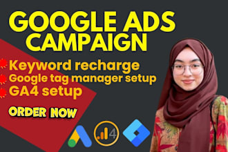 setup google ads and manage adwords PPC campaign from scratch