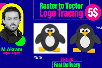 convert raster to vector, sharpen, tracing blurry logo, redraw, recreating