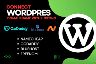 connect your domain name with hosting and update nameservers dns