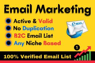 build targeted email list USA, UK, canada any niche mail