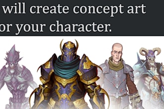 create concept art of your character
