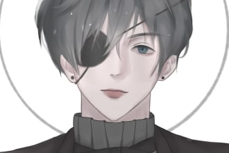 draw your oc, anime, manhwa etc in manhwa or anime style