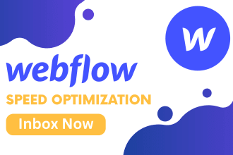 do webflow website speed optimization on pagespeed insights