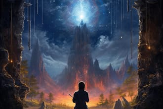 paint an immersive book cover for your fantasy book