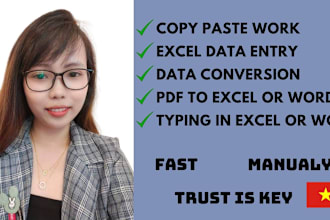do any kind of typing and copy paste work
