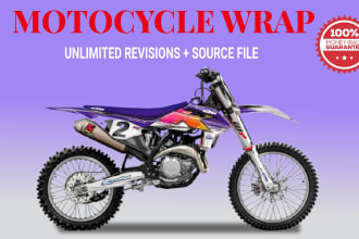 design motorcycle street bike , racing bike and bike wrap