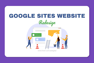 professionally redesign your google sites website