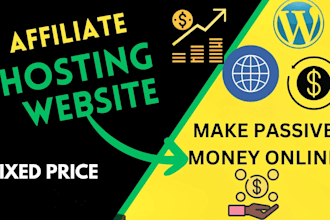 build hosting affiliate website for passive income