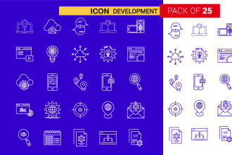 do vector and flat line icon