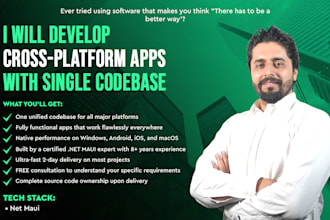 do cross platform application using dotnet maui