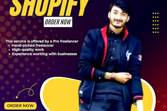build a shopify dropshipping store or shopify website