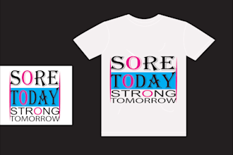 create typographic t shirt design and custom t shirt design