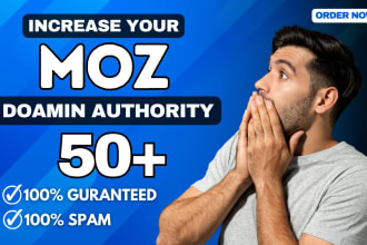 increase moz domain authority da up to 50 plus