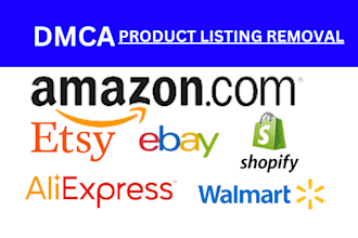 takedown copyright listing products on amazon,etsy,shopify,ebay,under dmca