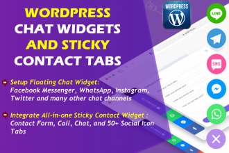 add whatsapp chat and other social media chat in wordpress