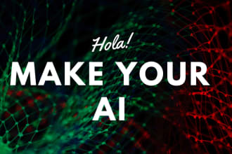 perform expert machine learning and deep neural network solution for ai projects