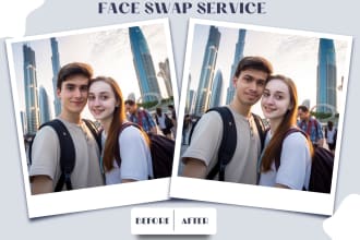 face swap, head swap and photo compositing with photoshop