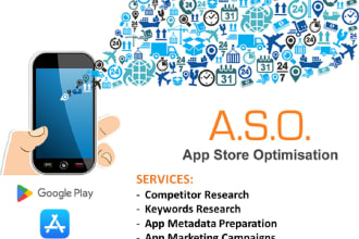 do app store optimization aso and keyword research for play store and app store