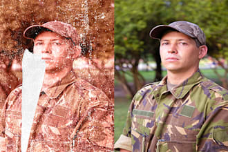 restore old photos professionally