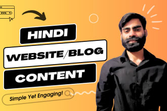 be your SEO hindi content writer for website or blog