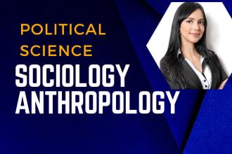 write on political science sociology and anthropology