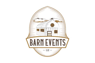do rural event party planning rustic farm emphasis logo