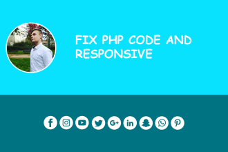 fix bugs in html, css, js, vuejs, react and PHP