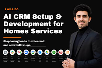 build CRM with ai automation for solar, cleaning and landscaping, pest control
